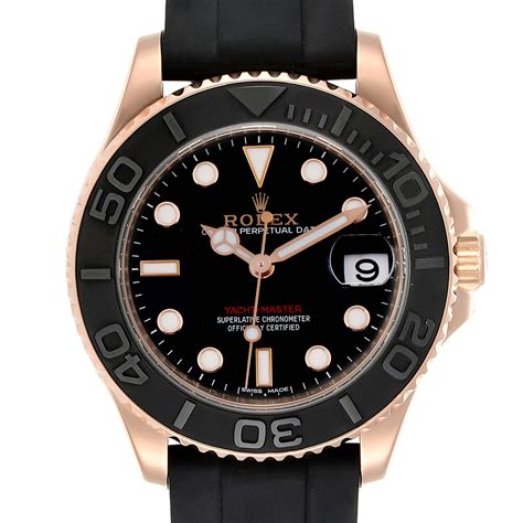 rolex gold rubber strap